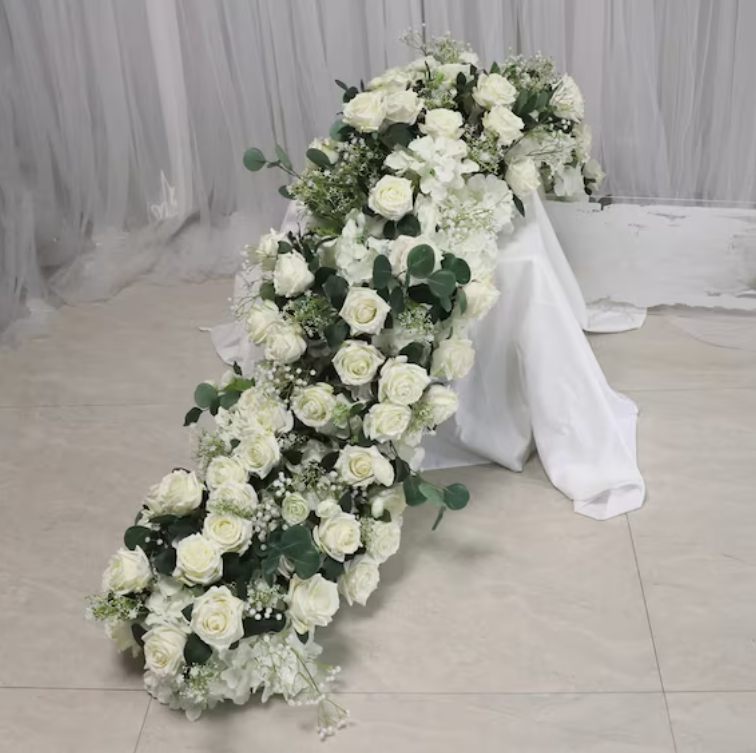 Luxury White Floral Aisle Runner Package photo 1